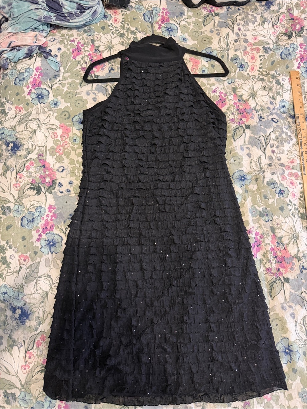 Cocomo Black Halter Ruffle Cocktail Dress - Women